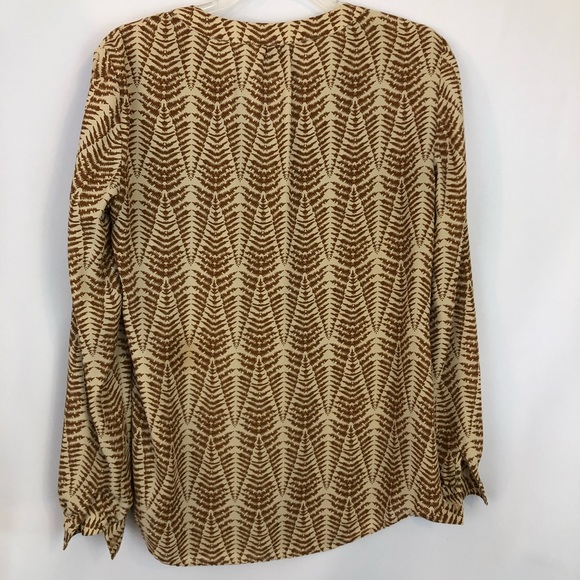 Cremieux Sz XS Fern Print Blouse - Picture 2 of 8